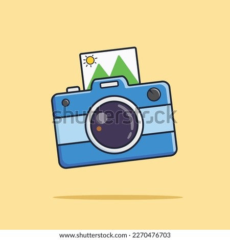 	
Vintage Camera Polaroid Illustration, Vector, Icon, Design