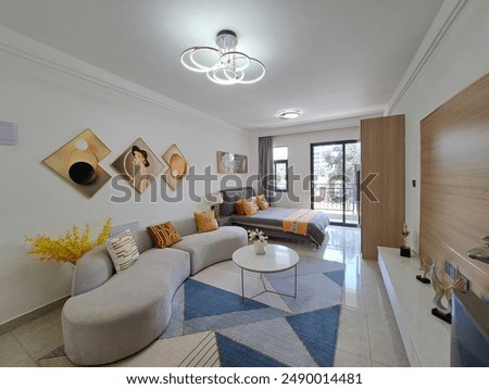 Similar – Image, Stock Photo Balconies with curve
