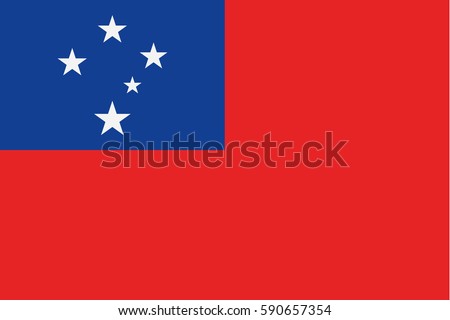 Samoa flag vector