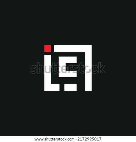 letter LE logo design. LE logo icon vector file. Photo stock © 