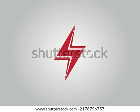 Electrical thunder logo. Electric, thunder, power lightning, voltage vector file 