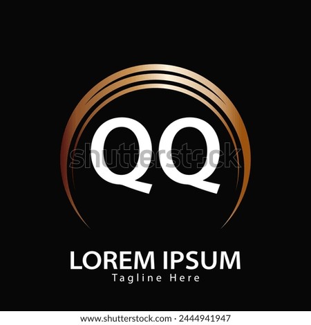 letter QQ logo. QQ. QQ logo design vector illustration for creative company, business, industry
