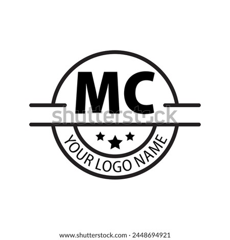 letter MC logo. MC. MC logo design vector illustration for creative company, business, industry
