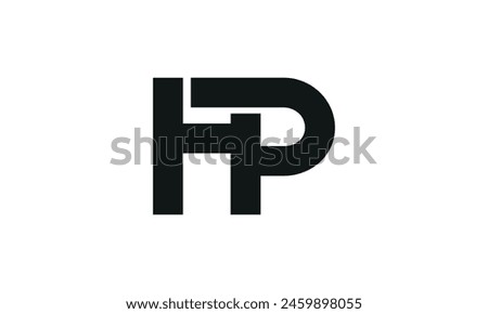 Initial Letter HP Logo Design. HP Logo Design. Creative And Modern HP logo.