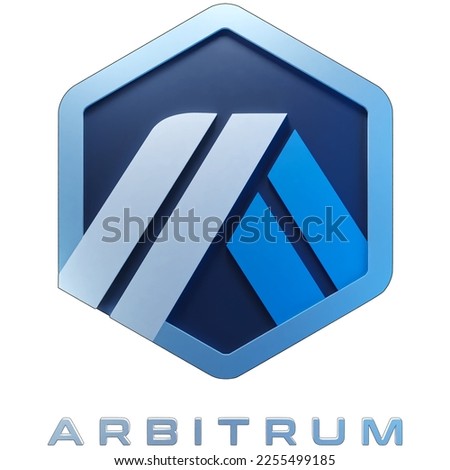Arbitrum logo and font. Vector