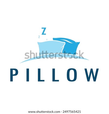 Creative logo designs for pillows, blankets, bed sheets and beds, sleep, zzz, clock, moon and stars.