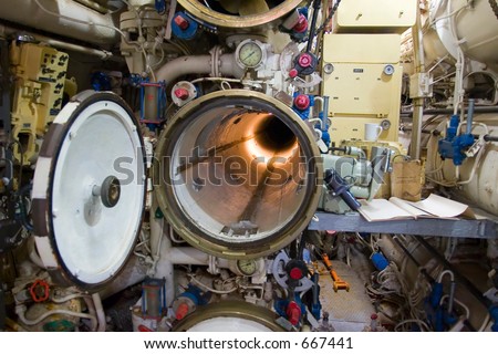 Russion Submarine - Red October - torpedo tube (exclusive at shutterstock)