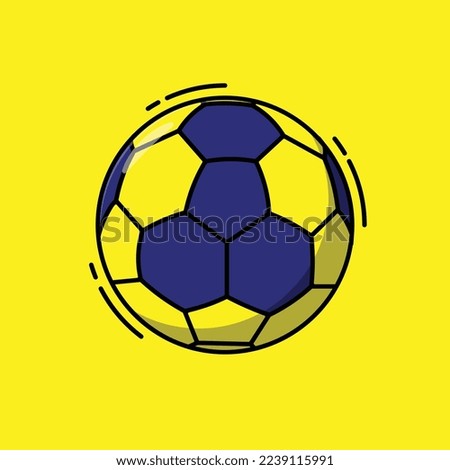 Handball flat design. Handball vector simple design