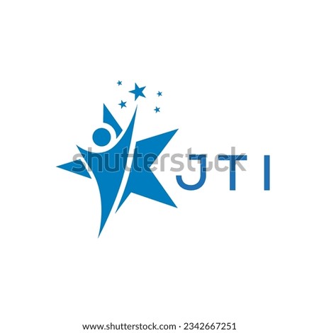 JTI Letter logo white background .JTI Business finance logo design vector image in illustrator .JTI letter logo design for entrepreneur and business.
