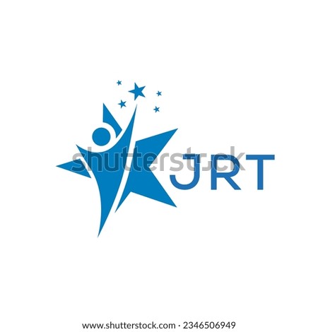 JRT Letter logo white background .JRT Business finance logo design vector image in illustrator .JRT letter logo design for entrepreneur and business.
