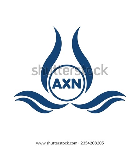 AXN letter logo design with white background in illustrator, AXN Monogram logo design for entrepreneur and business.
