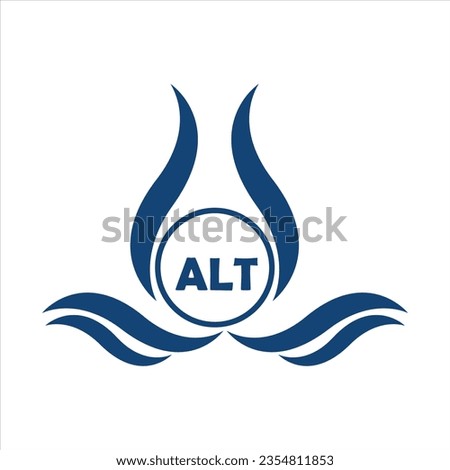 ALT letter logo design with white background in illustrator, ALT Monogram logo design for entrepreneur and business.
