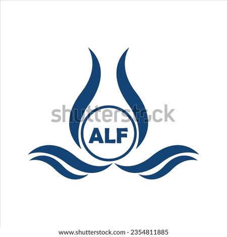 ALF letter logo design with white background in illustrator, ALF Monogram logo design for entrepreneur and business.
