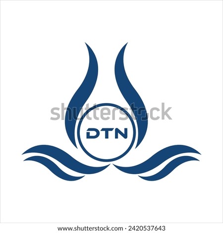 DTN letter water drop icon design with white background in illustrator, DTN Monogram logo design for entrepreneur and business.
