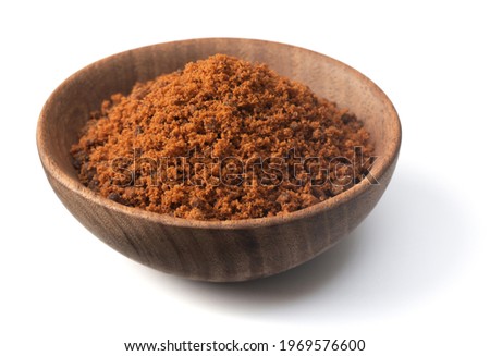 Image, Stock Photo Bowl of brown sugar on a table