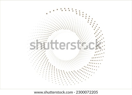Halftone dots. Halftone effect vector pattern. Circle dots gold on the white background
