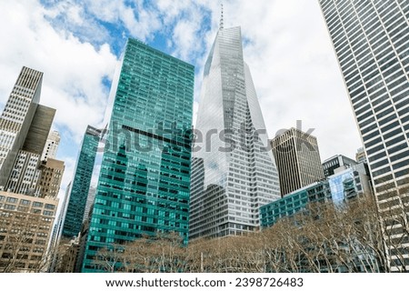 Similar – Image, Stock Photo Tower of Manhattan Sky