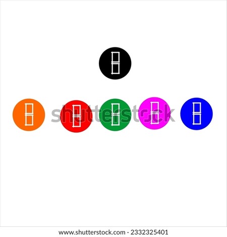 Logotype B circle design concept banner mug social card regular multi sport web blogger icon vector and template