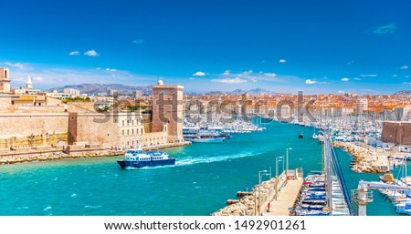 Similar – Image, Stock Photo Marseille / Old Town