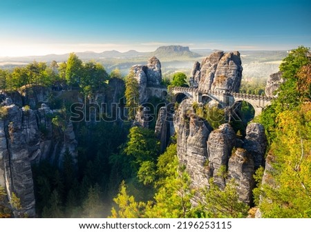 Similar – Foto Bild Das Elbtal bei Bad Schandau mit dem Lilienstein im Hintergrund