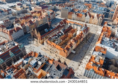 Similar – Image, Stock Photo Cityscape of Wroclaw panorama in Poland, aerial view