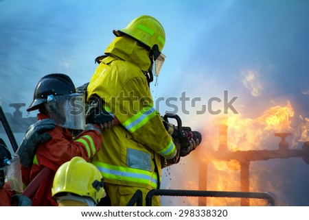 Firefighters training, The Employees Annual training Fire fighting