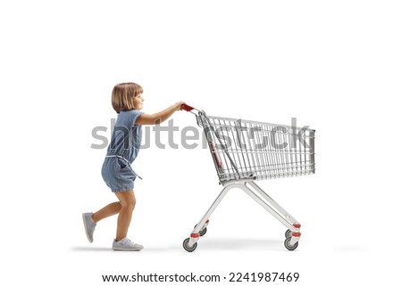 Similar – Image, Stock Photo Little girl walks by the hand of her mother and looks back smiling with a swing in her hair.