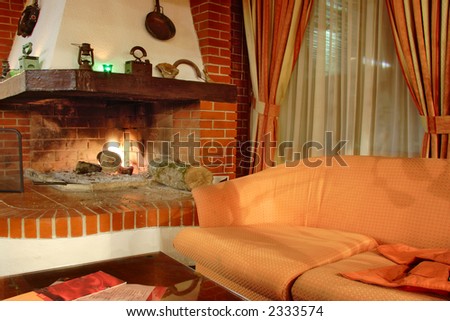 Fire place interior