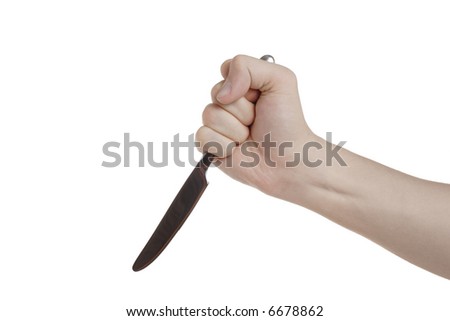 Stab- Hand Holding A Knife Stock Photo 6678862 : Shutterstock