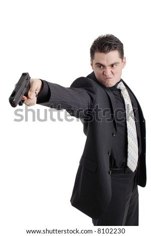 Angry Person With A Gun Stock Photo 8102230 : Shutterstock