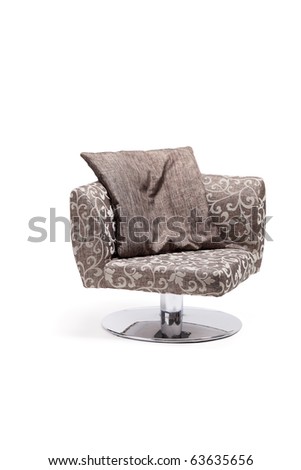 A modern chair isolated on white background