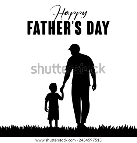 Similar – Image, Stock Photo Father with sons Masculine