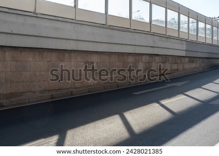 Image, Stock Photo empty expressway parking lot