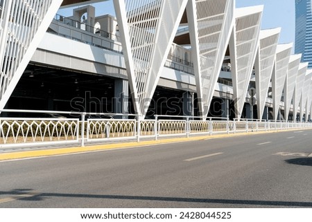 Similar – Image, Stock Photo empty expressway parking lot