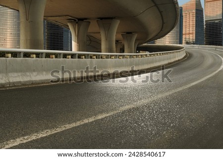 Similar – Image, Stock Photo empty expressway parking lot