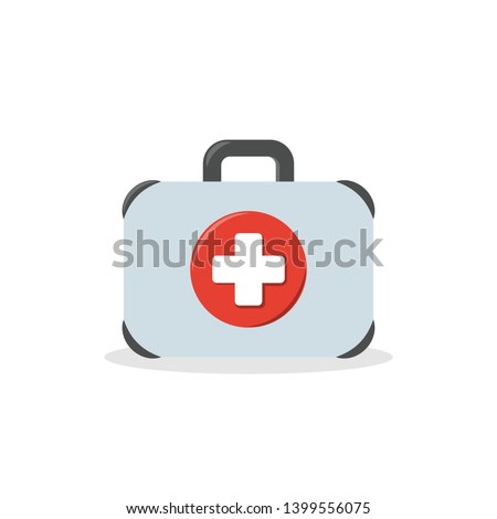 Briefcase with medical cross symbol, Doctor's bag