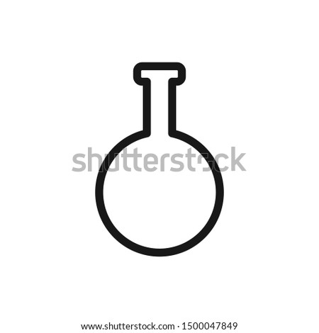 Laboratory beaker, Florence flask icon