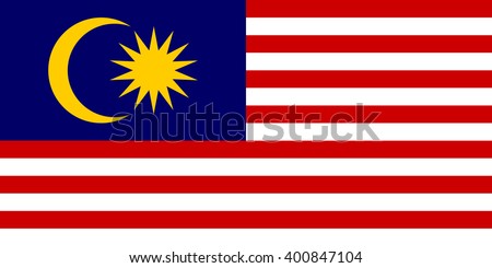 Stock Vector Flag of Malaysia - Proper Dimensions