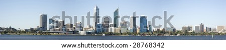 Western Australia - Perth Skyline from Swam River