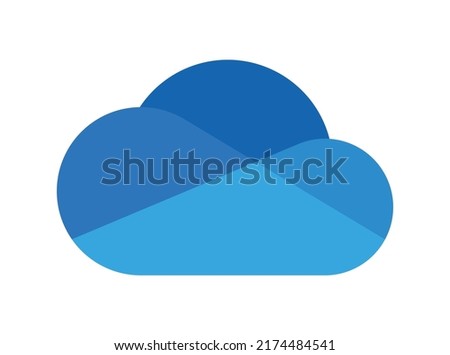 Blue logo sign symbol icon weather vector element