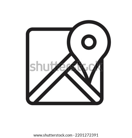 navigation icon. Directions map icon, vector illustration.