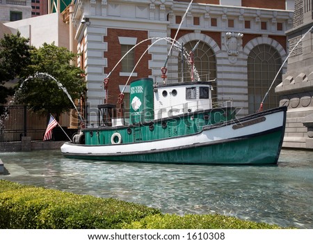 NY NY Statue of Tug Boat Las Vegas