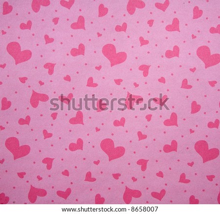 Pink  Hearts Valentine’s Day Themed Wallpaper Background