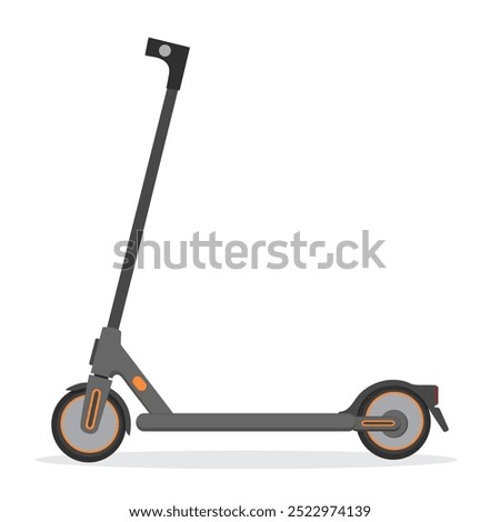 3d render of a scooter. Electric scooter. Ground transport. vector illustration