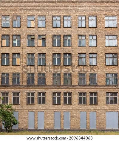 Similar – Foto Bild Schäbige Fassade eines Wohnhauses in der Stadt