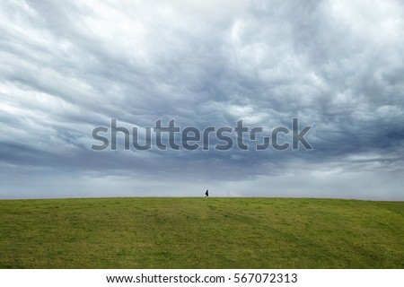 Image, Stock Photo summiteers Weather Clouds