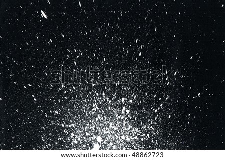 White Paint Splatter On Black Background Stock Photo 48862723 ...