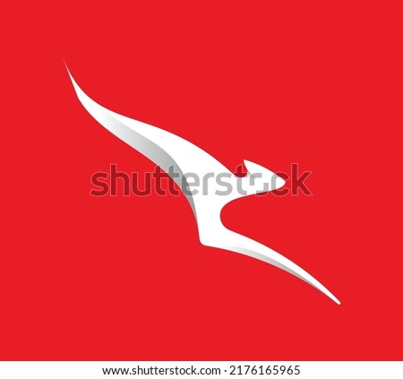arrow line modern simple vector template white simple element art isolated pointer illustration design red background