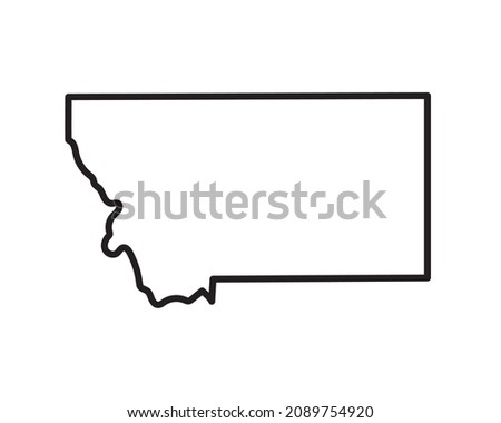 Montana state icon. Pictogram for web page, mobile app, promo. Editable stroke.