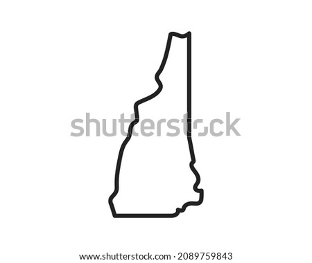 New Hampshire state icon. Pictogram for web page, mobile app, promo. Editable stroke.